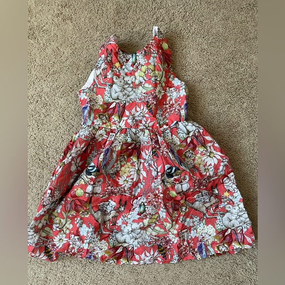 NWT May Gibbs gils bow tie jumper dress / girl size 6years - Picture 3 of 5